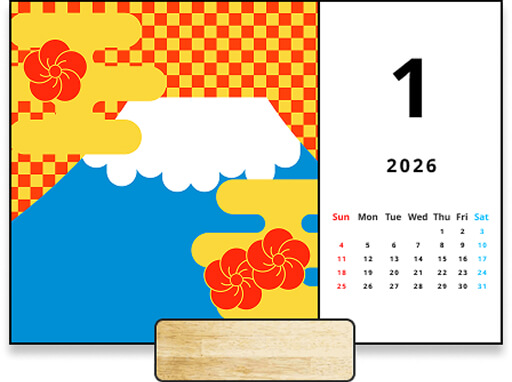 木製スタンド付き