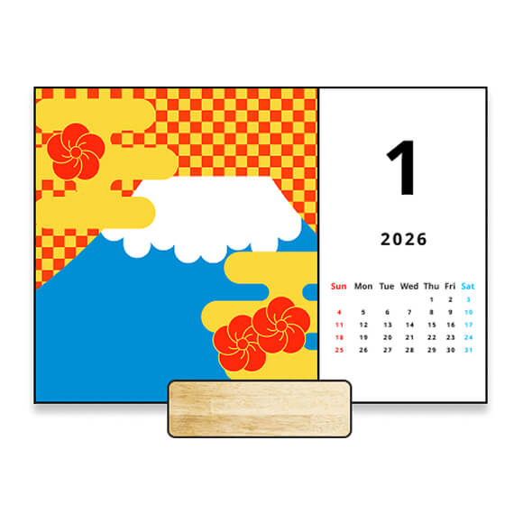 ポストカードサイズのカレンダー